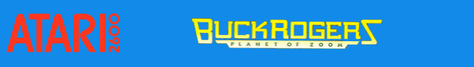 Buck Rogers Planet of Zoom logo for Atari 2600